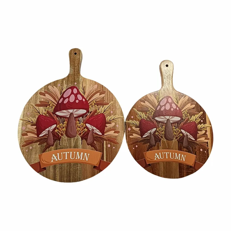 Round Pizza Cutting Board with UV Printing