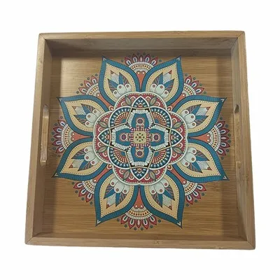 Bamboo Coffee Tray with UV Printing
