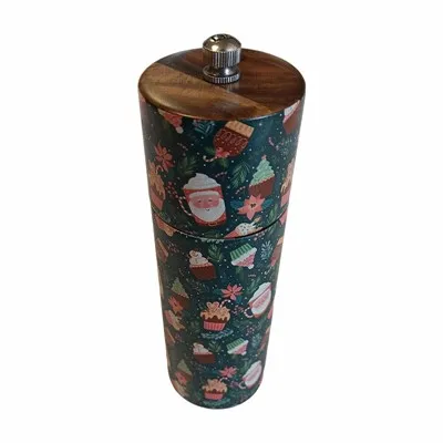 Water Transfer Printing Wooden Salt and Pepper Grinders